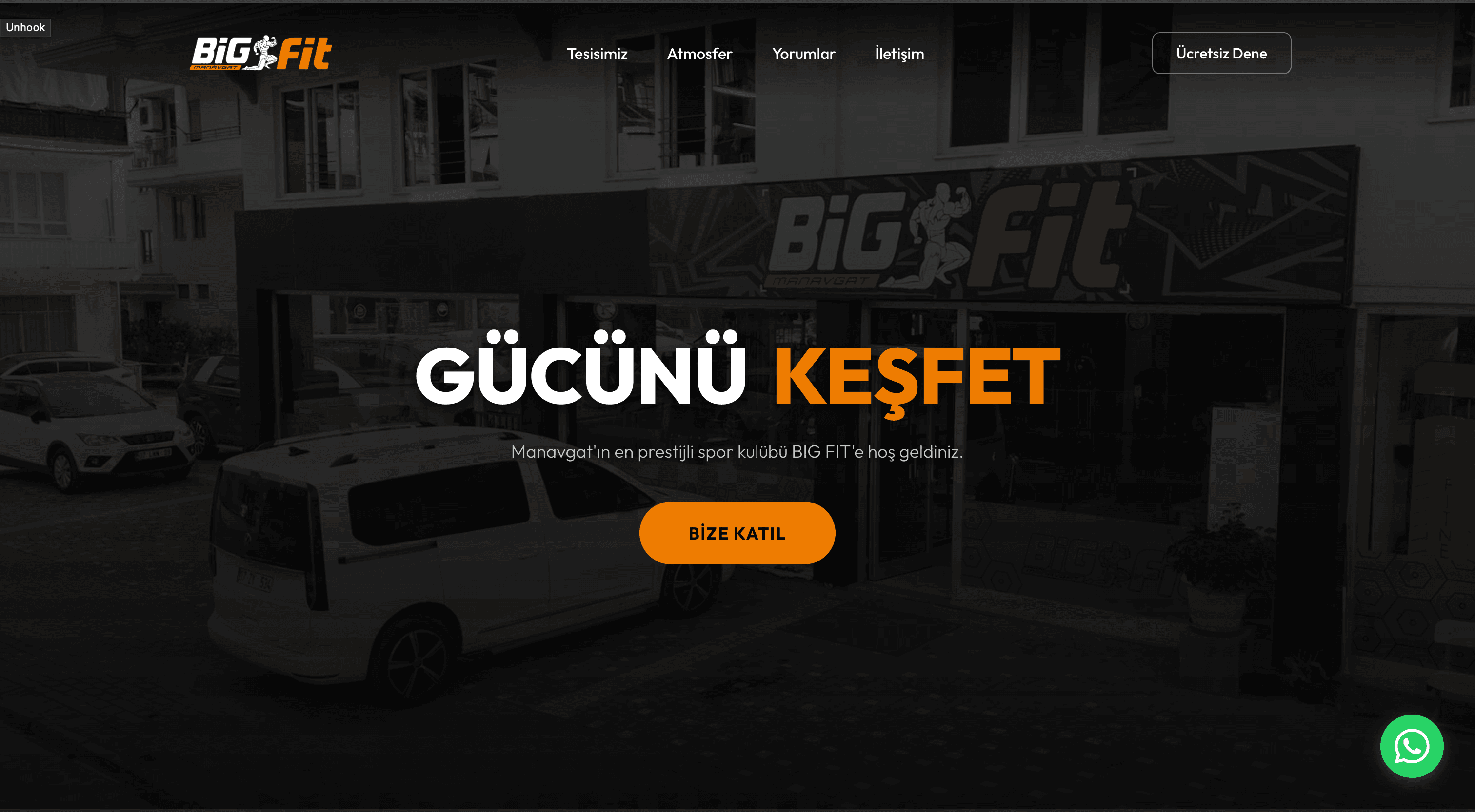 NextJS Big Fit Spor Salonu Websitesi